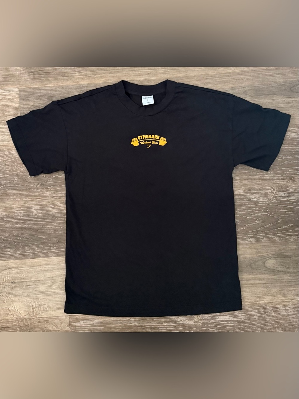 Gymshark Men's Graphic T-Shirt Workout Gear Black Cotton Sz Small